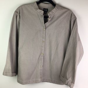 Eileen Fisher sz L Lagenlook Top or Jacket pockets